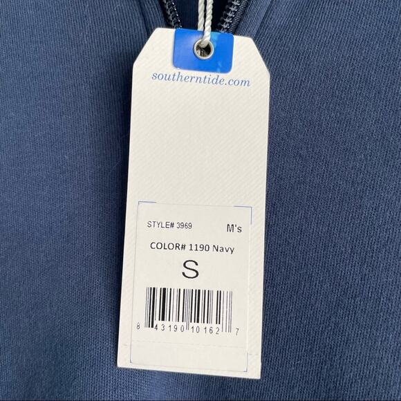 🆕 Skipjack 1/4 Zip Pullover in Blue Depths by Southern Tide NWT Navy sz Small - Picture 3 of 9